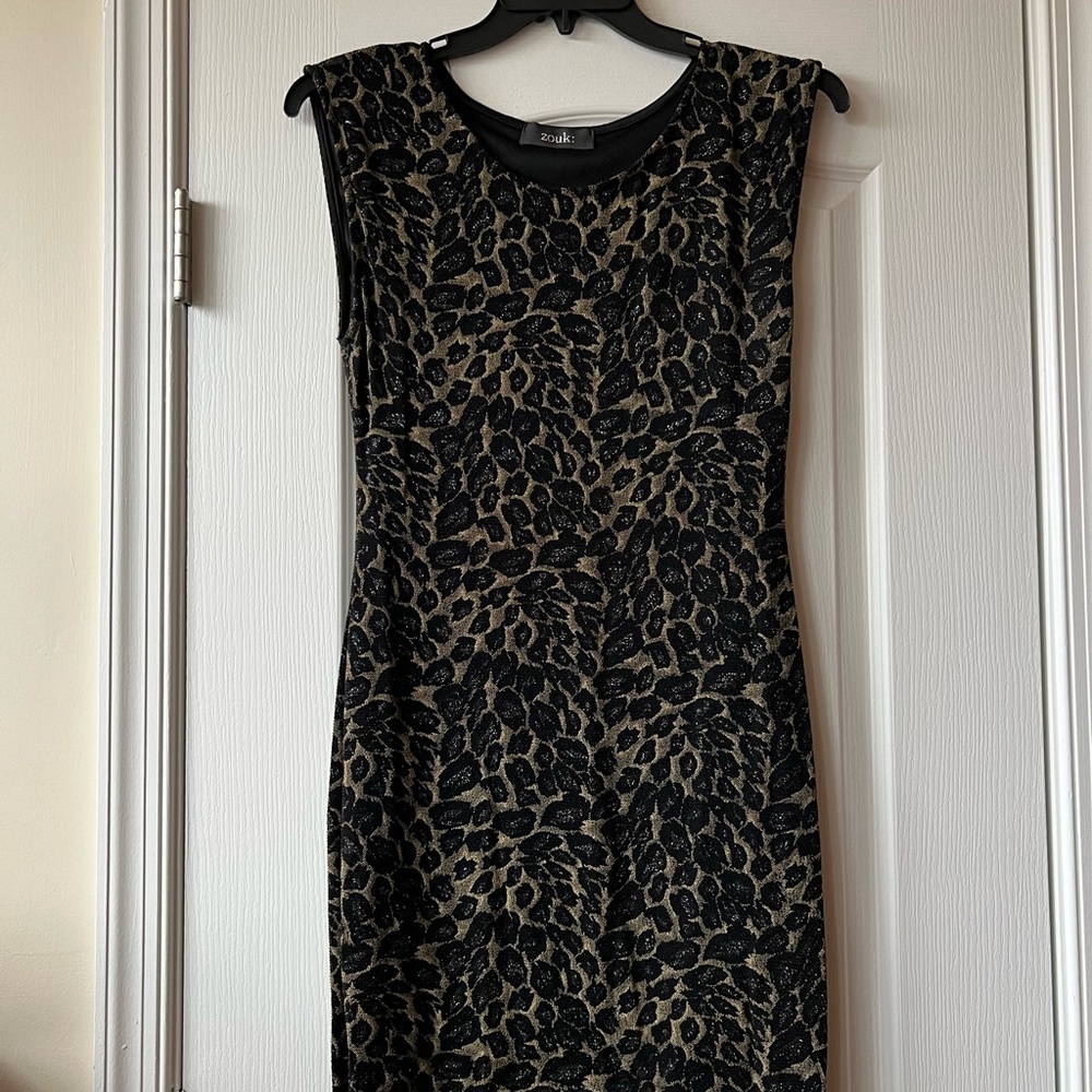 Zouk Leopard Print Mini Dress